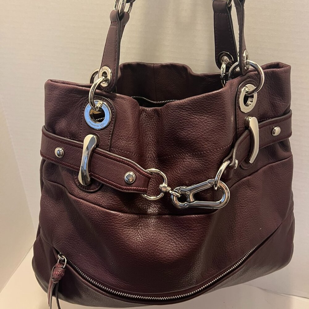 B. makowsky Burgundy Leather Purse / Bag